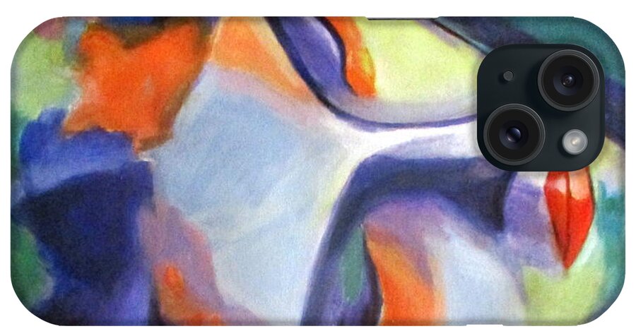 Affordable Original Paintings iPhone Case featuring the painting Nightfall by Helena Wierzbicki