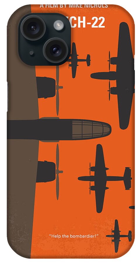 Catch 22 iPhone Case featuring the digital art No1047 My Catch 22 minimal movie poster by Chungkong Art