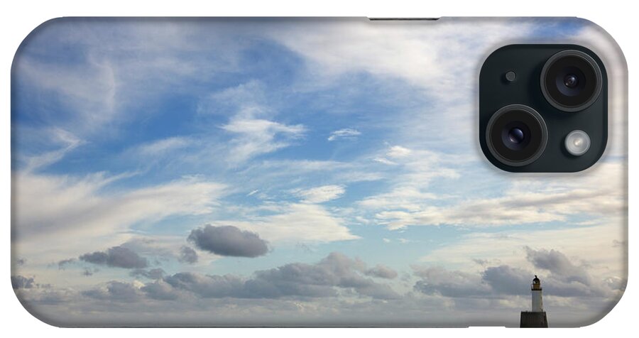 Scenics iPhone Case featuring the photograph North Sea Lighthouse - Morning Light by Theasis