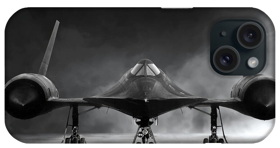 Aviation iPhone Case featuring the digital art Nose To Nose SR-71 by Peter Chilelli