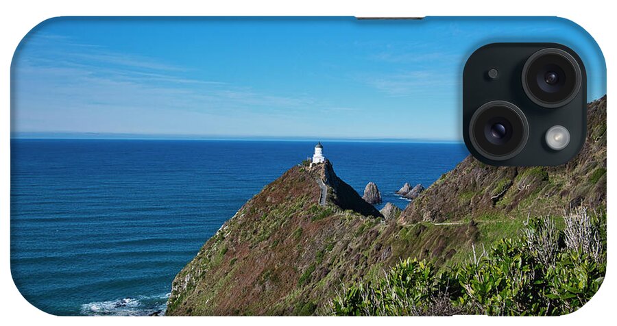 Lighthouse iPhone Case featuring the photograph Nugget Point Lighthouse 3 - New Zealand by Steven Ralser