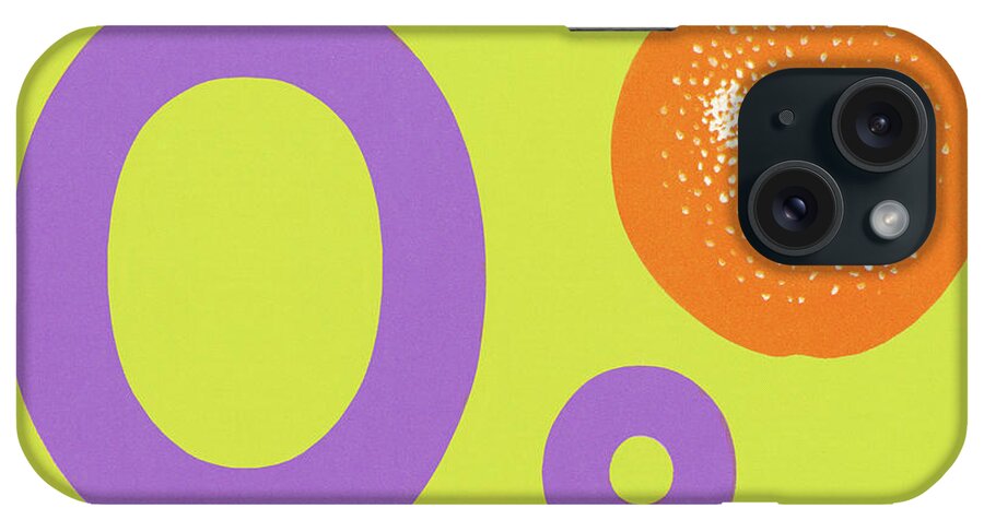 Alphabet iPhone Case featuring the drawing O as in Orange by CSA Images