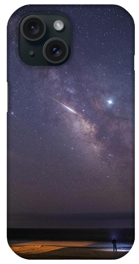 Oak Island iPhone Case featuring the photograph Oak Island Milky Way by Nick Noble
