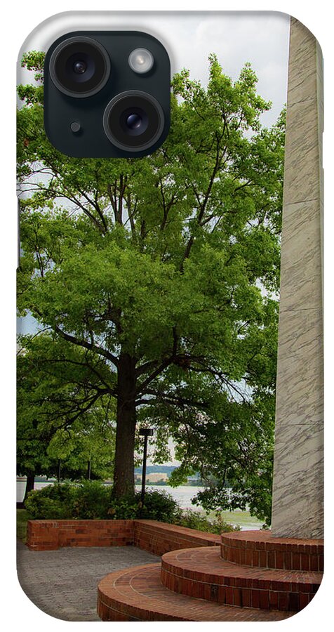 Obelisk iPhone Case featuring the photograph Obelisk in Tide Lock Park by Lora J Wilson