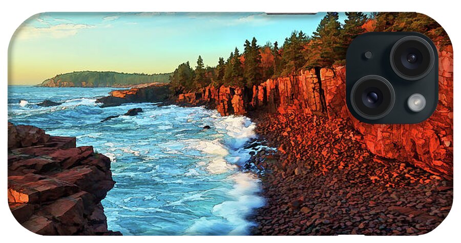Otter Point Cliffs iPhone Case featuring the photograph Ocean Energy by ABeautifulSky Photography by Bill Caldwell