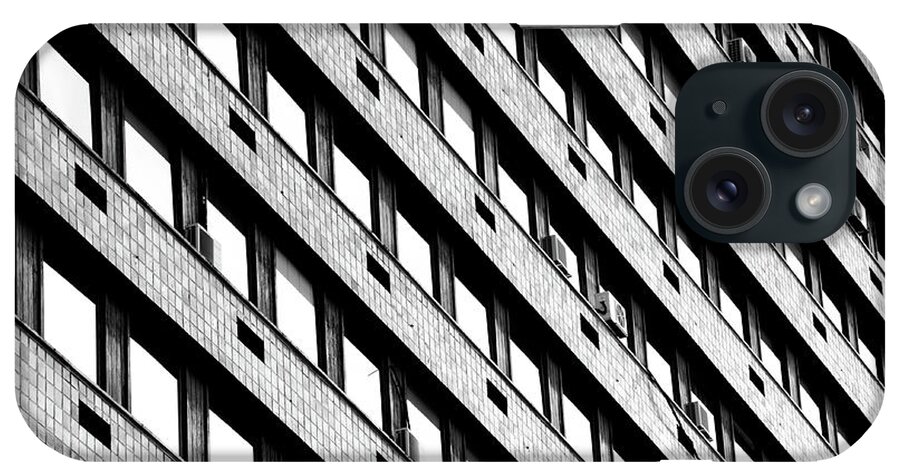 In A Row iPhone Case featuring the photograph Office Building In Bilbao by Eneko Garcia Ureta - Fotografía