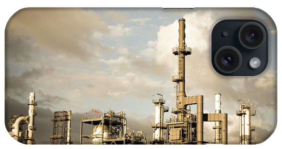 Air Pollution iPhone Case featuring the photograph Oil Refinery by Halbergman