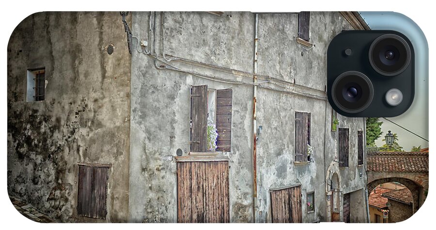 Old iPhone Case featuring the photograph Old cobbled alley by Vivida Photo PC
