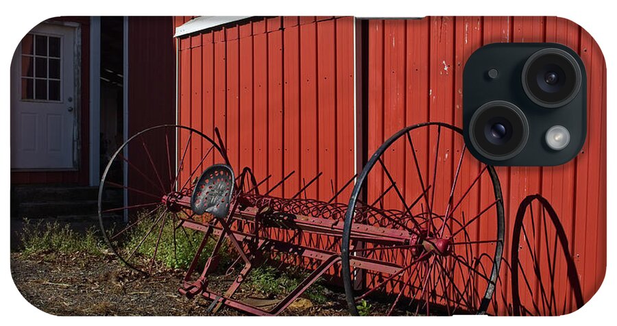 Agriculture iPhone Case featuring the photograph Old Hay Rake 2 by Mark Miller