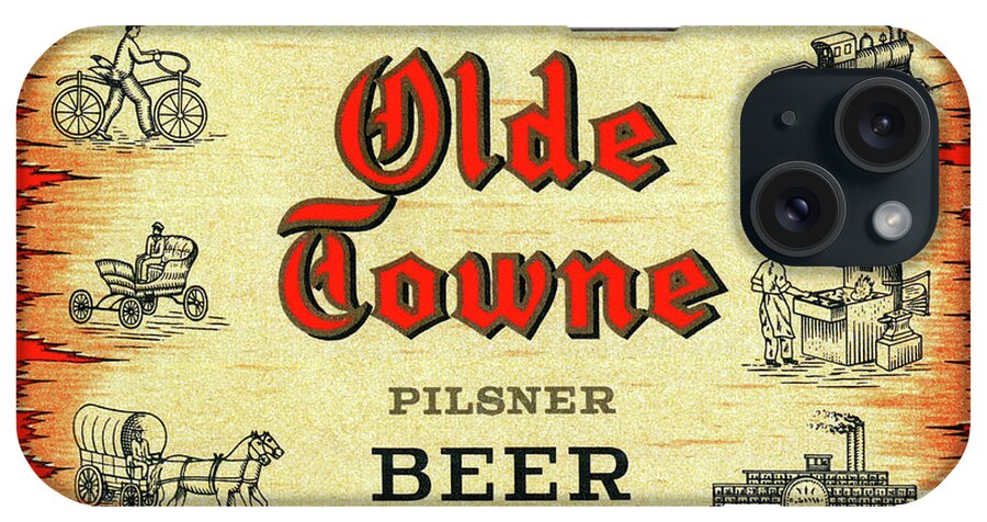 Olde Towne Pilsner Beer iPhone Case featuring the painting Olde Towne Pilsner Beer by Unknown