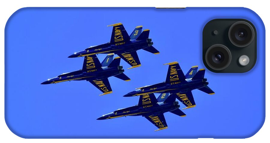 U.s. Navy Blue Angels iPhone Case featuring the photograph On a Clear Day No. 5 by Debra Grace Addison