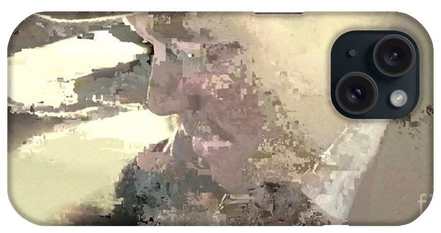 Surrealism iPhone Case featuring the painting On Scrisces by Matteo TOTARO