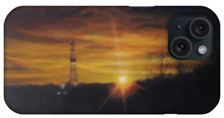 On The Horizon iPhone Case featuring the painting On The Horizon by Tammy Taylor