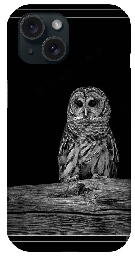 Owl iPhone Case featuring the photograph On the Watch by Laurinda Bowling