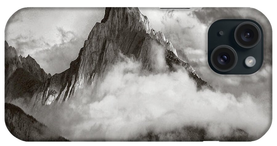 00591266 iPhone Case featuring the photograph Opal Range Surrounded By Fog Alberta by Tim Fitzharris
