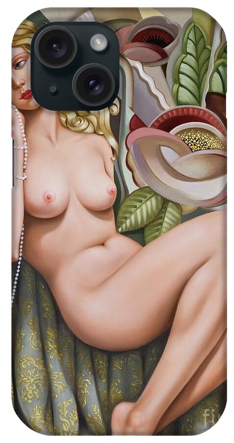Female iPhone Case featuring the painting Opium Dreamer by Catherine Abel