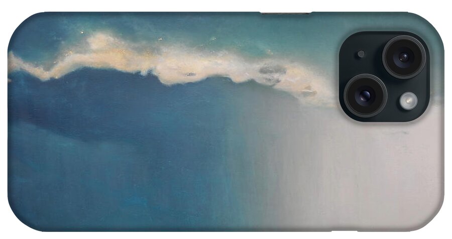 Derek Kaplan iPhone Case featuring the painting Opt.02.19 'Storm' by Derek Kaplan