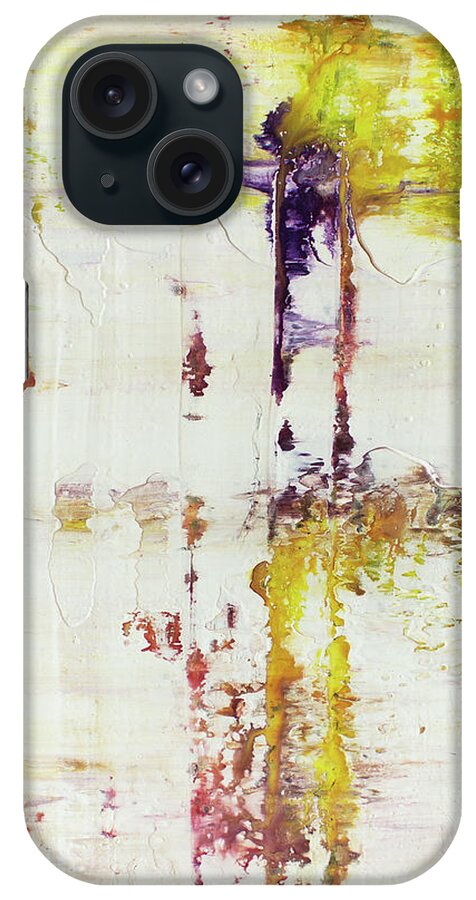 Derek Kaplan iPhone Case featuring the painting Opt.19.19 'Silence Together' by Derek Kaplan