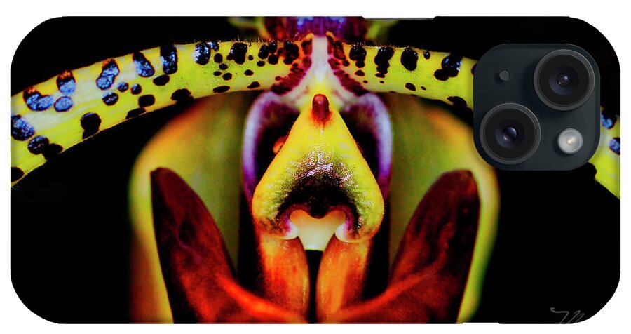 Orchid iPhone Case featuring the photograph Orchid Study Six by Meta Gatschenberger