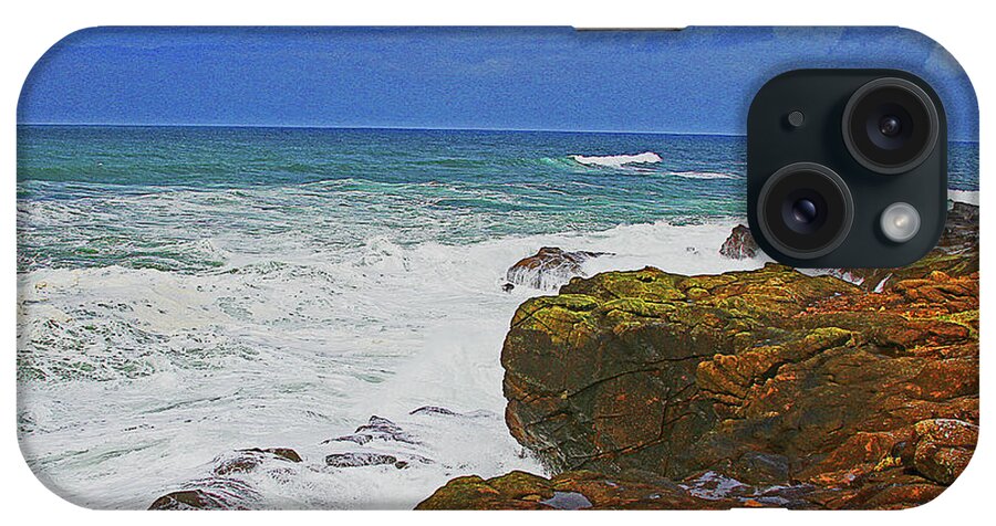 Oregon Coast iPhone Case featuring the digital art Oregon Coast And Pacific Ocean by Tom Janca