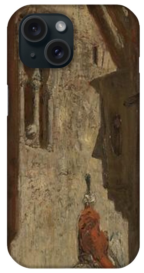 Marius Bauer (mentioned On Object) iPhone Case featuring the painting Orental Street. by Marius Bauer -1867-1932-