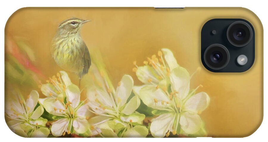 Palm Warbler iPhone Case featuring the photograph Palm Warbler Floral by HH Photography of Florida