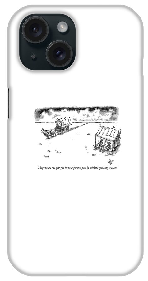 Parents Passing By iPhone Case