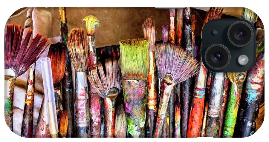  iPhone Case featuring the photograph Patrick Moran's Paint Brushes by Bruce McFarland