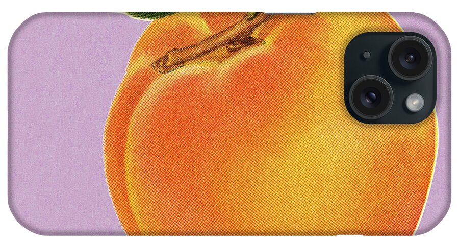 Campy iPhone Case featuring the drawing Peach by CSA Images