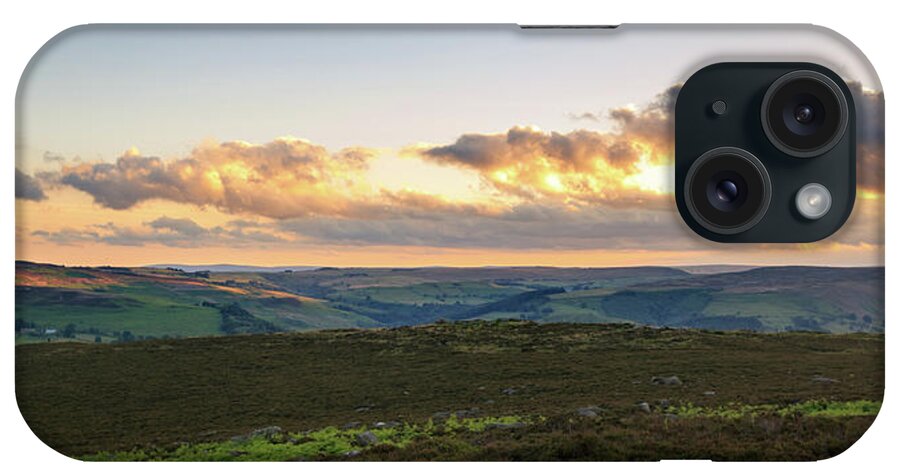 Landscape iPhone Case featuring the photograph Peak District pano 05 by Chris Smith