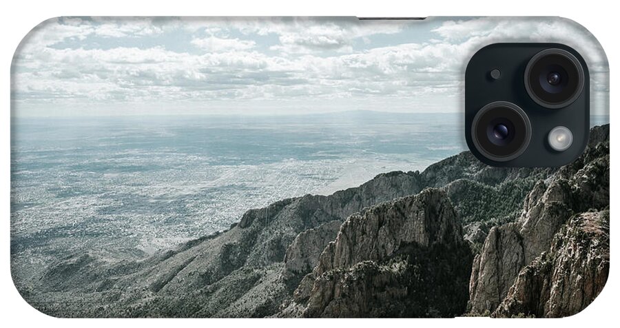 Mountains iPhone Case featuring the photograph Peak View Down On Albuquerque From Sandia Peak by Cavan Images