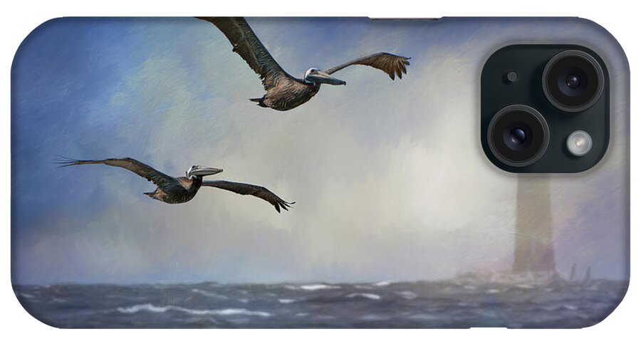 Pelicans iPhone Case featuring the photograph Pelican Storm by Randall Allen