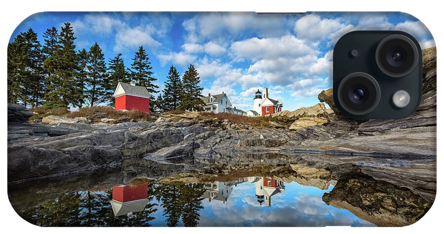 Bristol iPhone Case featuring the photograph Perfect Reflections - Pemaquid Point Light by Robert Clifford