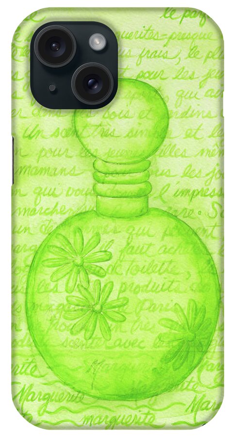 Perfume Marguerite iPhone Case featuring the painting Perfume Marguerite by Andrea Strongwater