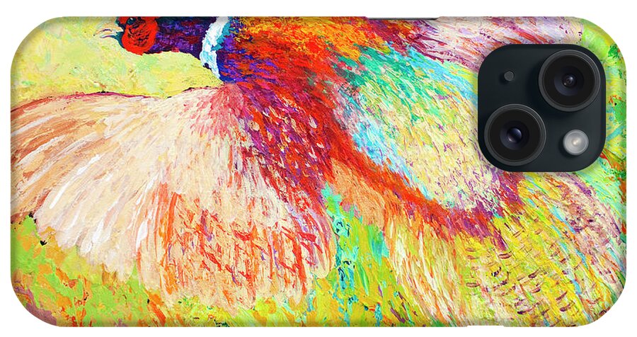 Pheasant 1 iPhone Case featuring the painting Pheasant 1 by Marion Rose