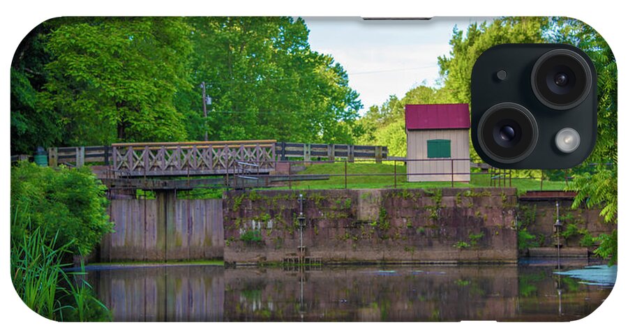 Phoenixville iPhone Case featuring the photograph Phoenixville - Mont Clare - Lock 60 by Bill Cannon