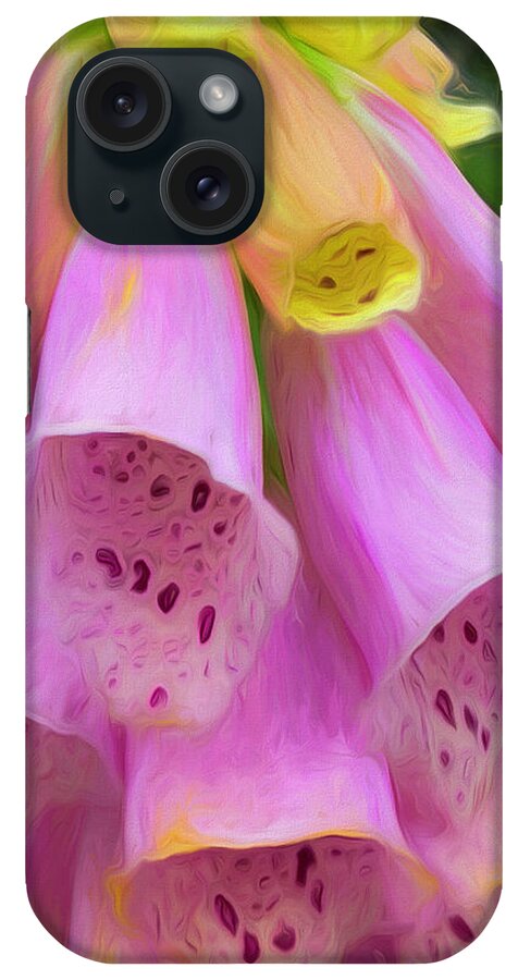 iPhone Case featuring the digital art Pink Bells by Cindy Greenstein