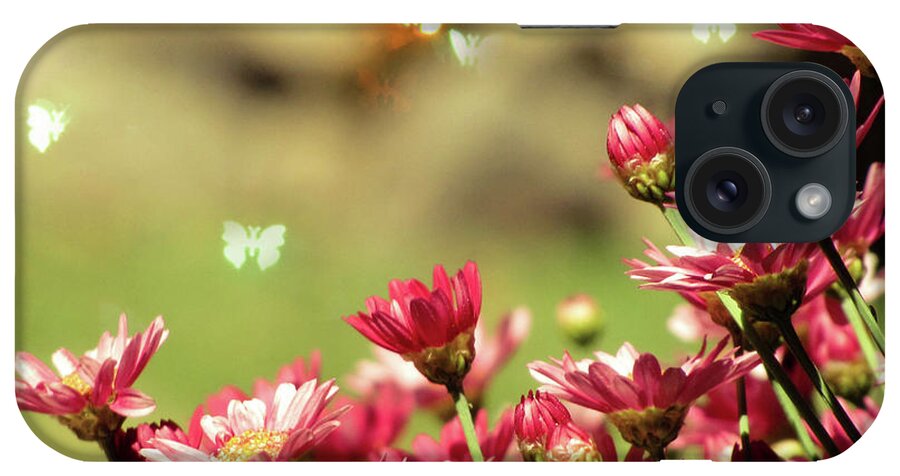 Insect iPhone Case featuring the photograph Pink Flower by Roxirosita