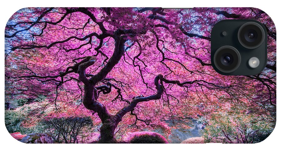 Pink Tree 2 iPhone Case featuring the photograph Pink Tree 2 by Moises Levy