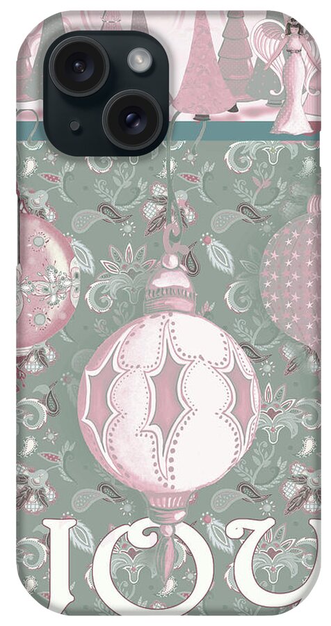 Pink iPhone Case featuring the painting Pink Wonderland Joy by Andi Metz
