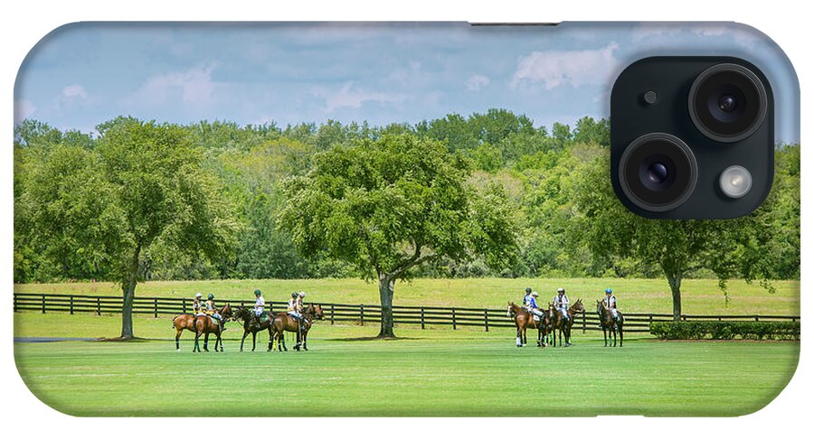 Polo iPhone Case featuring the photograph Polo Teams by Bryan Williams