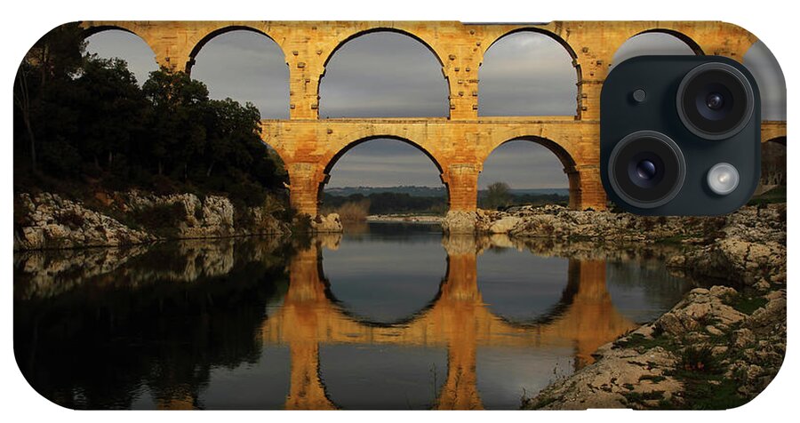 Built Structure iPhone Case featuring the photograph Pont Du Gard by Boccalupo Photography