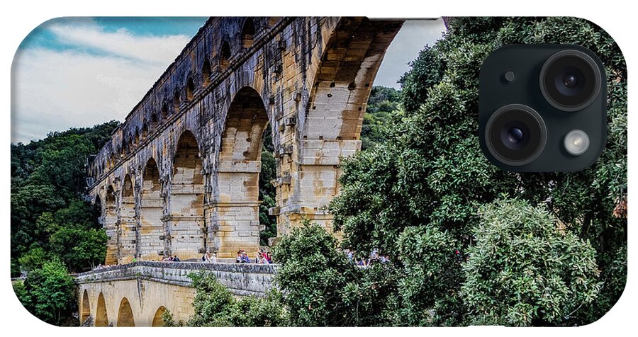 Architecture iPhone Case featuring the photograph Pont du Gard by Thomas Marchessault