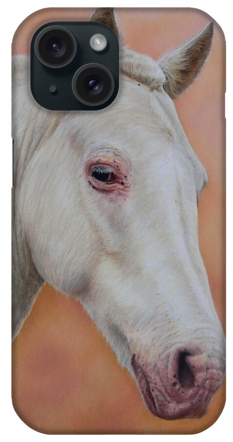 Portrait Of A Horse iPhone Case featuring the painting Portrait Of A Horse by Steve Crockett