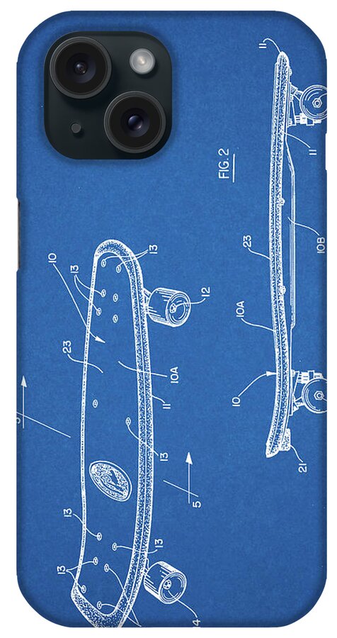 Pp119-blueprint Setting Type Patent Poster iPhone Case featuring the digital art Pp119-blueprint Setting Type Patent Poster by Cole Borders