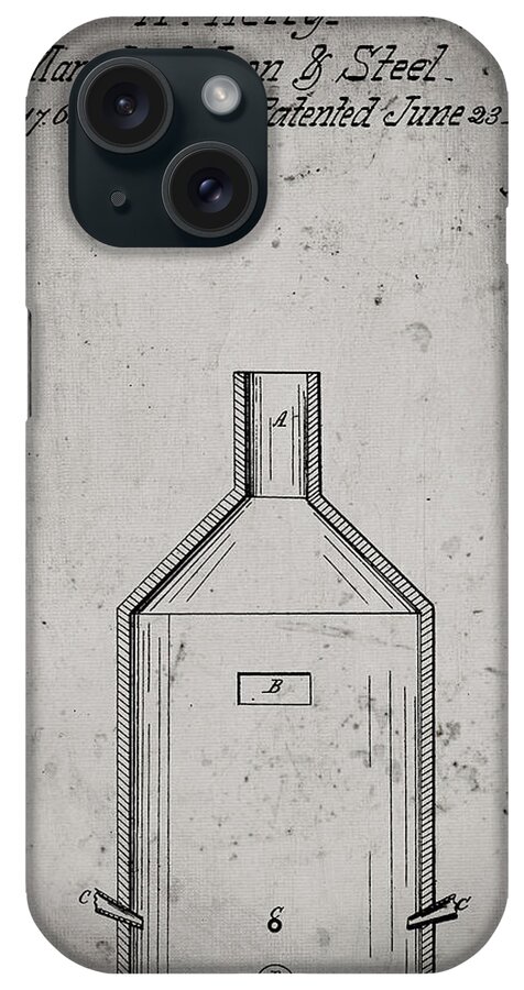 Pp666-faded Grey Steel Manufacturing Poster iPhone Case featuring the digital art Pp666-faded Grey Steel Manufacturing Poster by Cole Borders