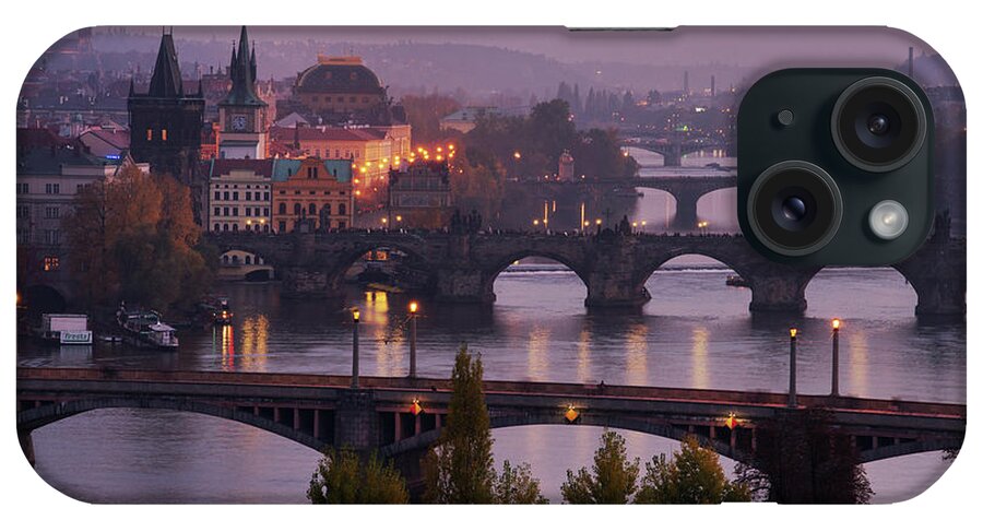 Built Structure iPhone Case featuring the photograph Prague Evening by Dennis Fischer Photography