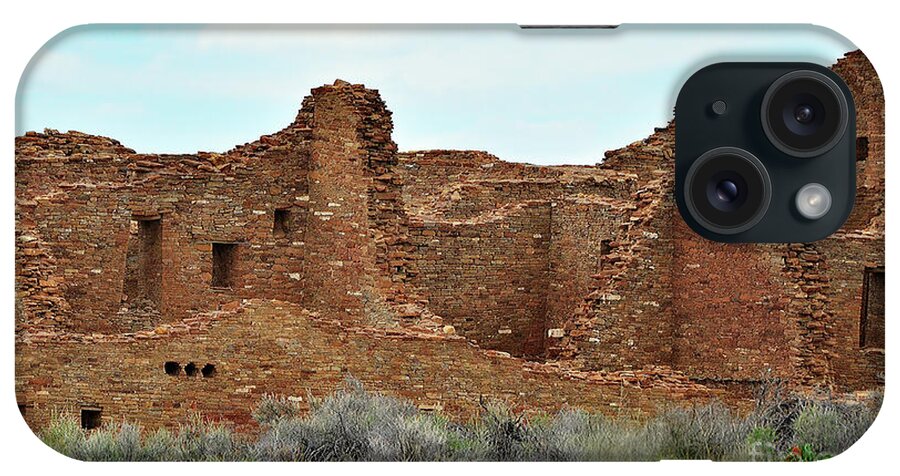 Chaco Canyon iPhone Case featuring the photograph Pueblo Bonito Chaco Canyon by Debby Pueschel