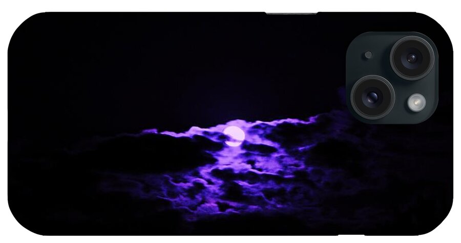  iPhone Case featuring the photograph Moon Clouds by John Parry