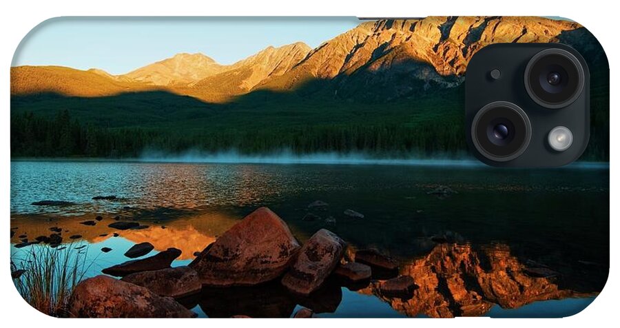Tranquility iPhone Case featuring the photograph Pyramid Lake And Pyramid Mountain by Design Pics / John Kroetch
